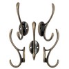 Fuxxer® 5 x Classic Coat Hooks Iron Hooks Wall Hooks