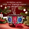 WHNICUST 3D Wooden Puzzle Music Box with Light Up Four-Leaf