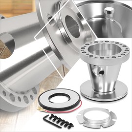 6-Bolt Steering Wheel Quick Release Adapter Compatible with 92-97 Ford F150 F250 F350/Ranger