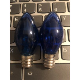 Twinkle Two C7 Blue Clear Twinkle Bulbs . blinking Light
