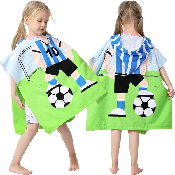 DOSYU Toalla Niños con Capucha, 60 X 120 cm Toalla