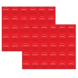 Bump Dots - Medium Round Orange-Red 60-pk