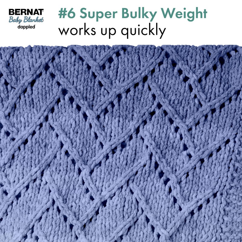 Bernat Baby Blanket Dappled Wandering Blue Yarn - 2 Pack