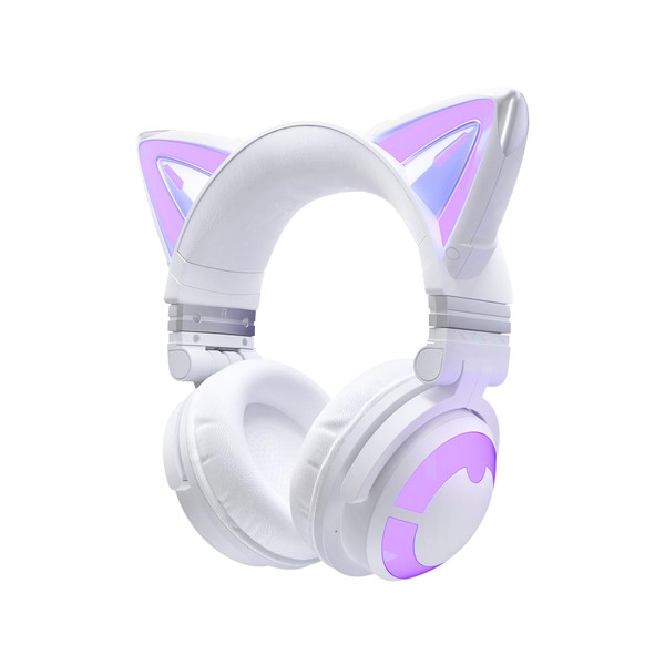 YOWU Cat Ear Headphones CE, Wired/Wireless Headphones with Seamless Live