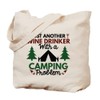 CafePress Wine Drinker Camping Tote Bag Reusable Natural Beige Canvas