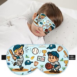 Kids' 100% Mulberry Silk Sleep Mask - Cute & Adjustable Eye Cover