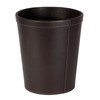 Osco 29cm Faux Leather Waste Bin - Brown
