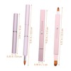 BIUDECO 2pcs Double Sided Lip Brush Retractable Lipstick Applicator Makeup