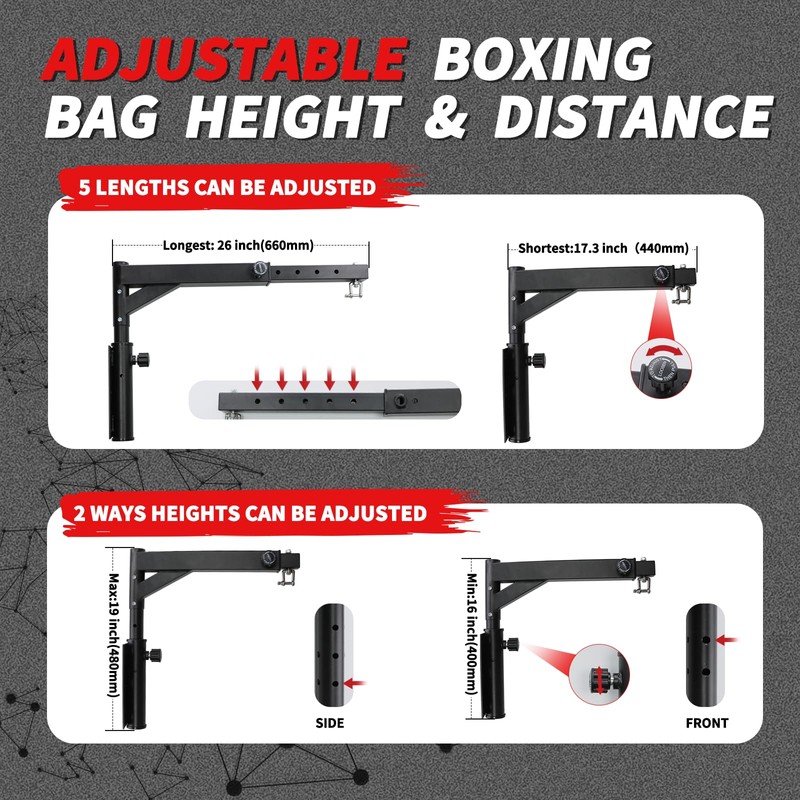 Pvrud Heavy Bag Hanger Wall Mount Punching Boxing Bag Bracket