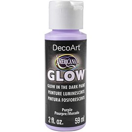 Americana Glow in The Dark Paint 2oz-Purple