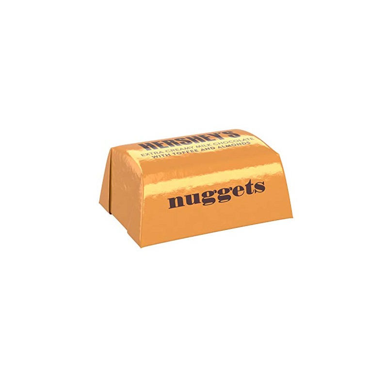 HERSHEY'S Nuggests Extra Creamy Milk Chocolate Candy, Bag toffee, Toffee