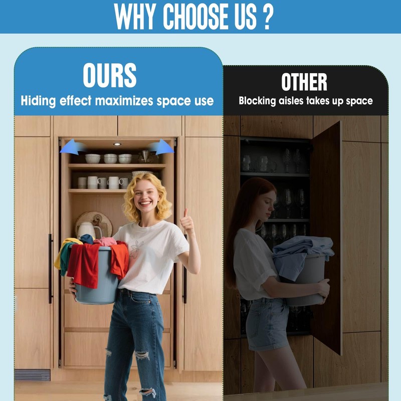 Pocket Door Slides,Pocket Slide Hinges for Installing Hidden Doors, Suitable