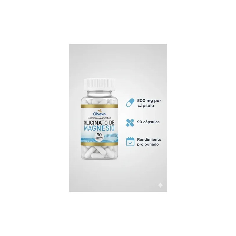 Glicinato De Magnesio (bisglicinato) Alta Absorción Olvexa Sin Sabor