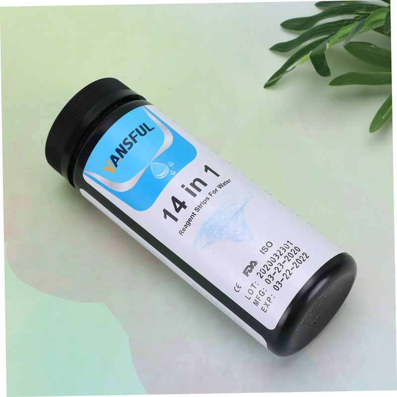 MERRYHAPY Aquarium Ph Paper 50pcs 14-in-1 Water Test Strips Ph