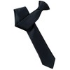 Clip Kravatte Fine Italian Satin - black - black