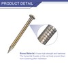 sourcing map 160 Pcs Small Tiny Nails 1.5mmx20mm(DXL) Tiny Brass