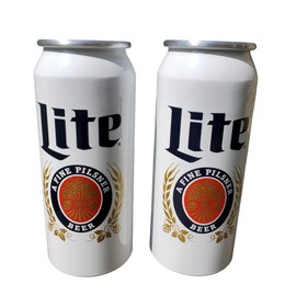 Miller Lite Signature Aluminum Can Cups - Set of 2