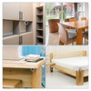 sourcing map 50Pcs 90 Degree Plastic Corner Braces, 20x15x20mm Nylon