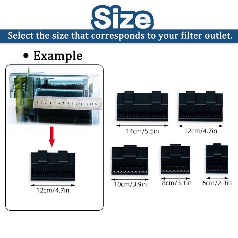 Aquarium Filter Baffle, Fish Tank Accessory, Helps Maintain a Calm