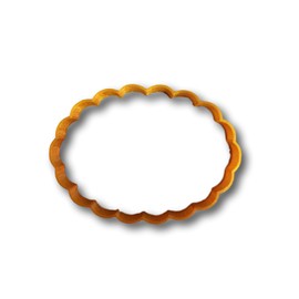 Scalloped oval Cookie Cutter (5 inches)