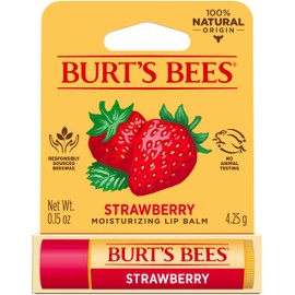 Burt's Bees Moisturizing Lip Balm, Strawberry, 0.15 Ounce