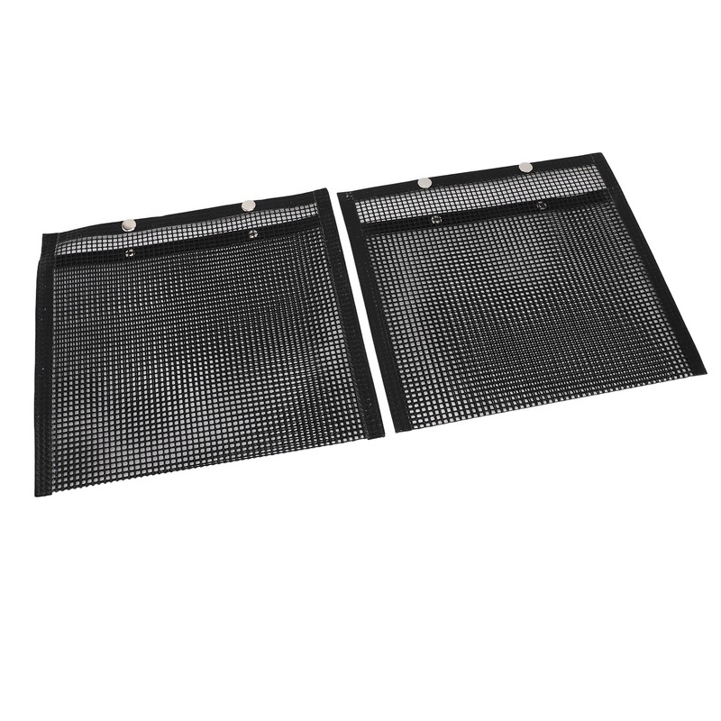 2 Pcs BBQ Mesh Grill Bags Reusable Glass Fibre Heat