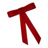 EmilyRose Couture Large Velvet Hair Bow Collection (Barrette, Red)