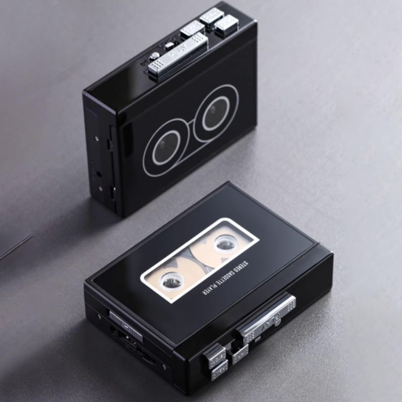 Portable Cassette Player with Automatic Reverse, MP3 Converter, Stereo Sound,