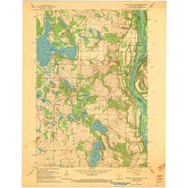YellowMaps Marine on St Croix MN topo map, 1:24000 Scale, 7.5 X 7.5 Minute, Historical, 1967, Updated 1969, 27.23 x 21.53 in - Tyvek