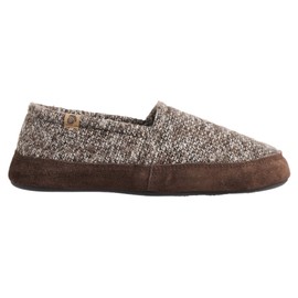 Acorn mens Moc Slipper, Brown Tweed, 14-15 US