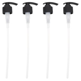iplusmile Pump Nozzles Plastic Bottle Pump Head 28mm Pump for Soap Dispenser 4pcs Replacement Black