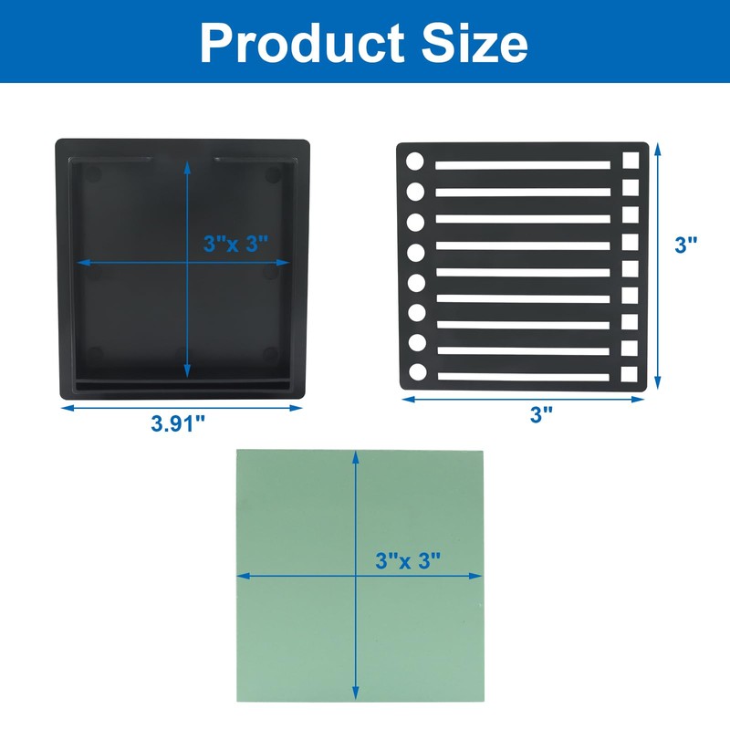 LifCratms 1 Pack Sticky Note Stencil Template with Post It
