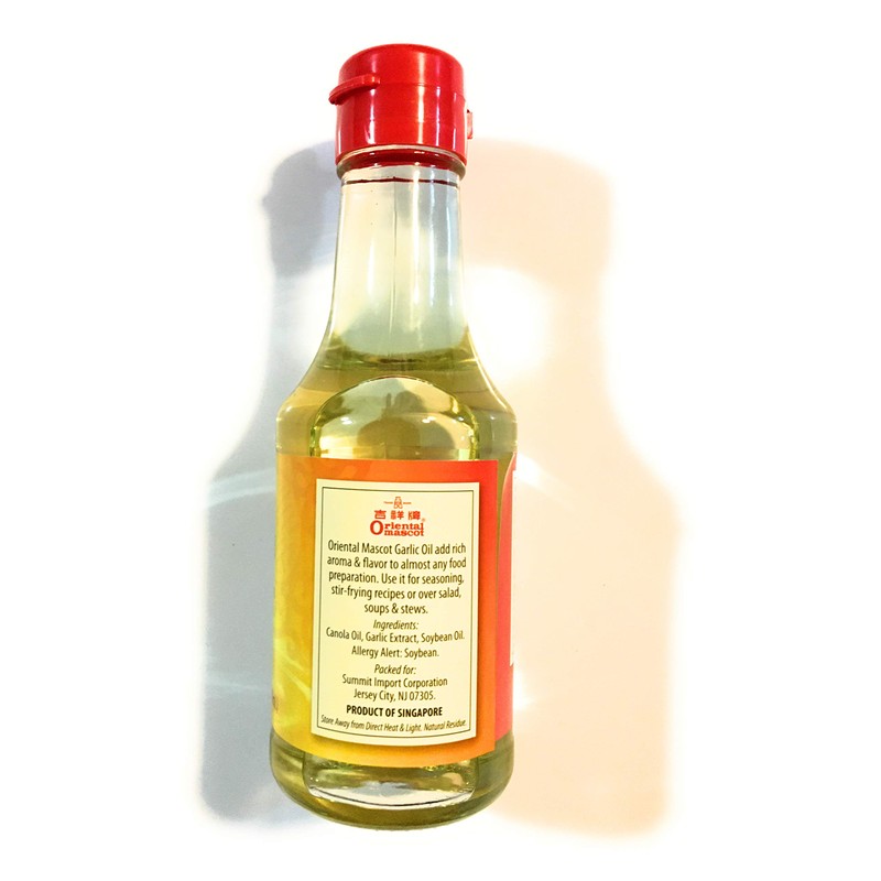 Oriental Mascot Garlic Flavored Oil 5 Fl Oz(2 Pack)蒜油