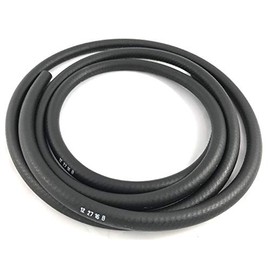 Black Automotive Heater Hose, 1/2" I.D. 10 Feet Long w/ 2 Clamps