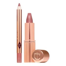 Charlotte Tilbury Kit Pillow Talk Mini Labial y Delineador de Labios - Tono Pillow Talk