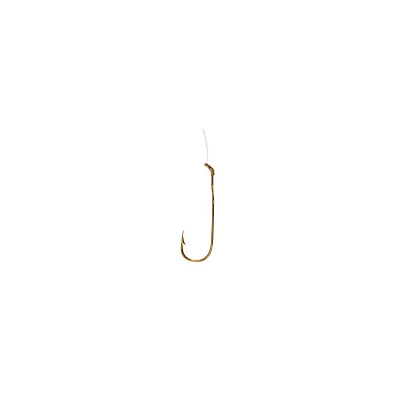 Tru Turn Snelled Baitholder Hook (24k Gold, 8)