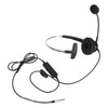 Single Ear Headset with Mic, Comfortable Lightweight Noise Canceling Wired