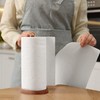 Relaxdays Standing Kitchen Roll Holder, Beech Wood, Square, Roll Holder
