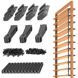 Mdkave Louver Hardware Kit Metal,Heavy Duty Complete Set for Louver Shutters, Outdoor Blinds, Deck Sunblind Systems(1 Set)