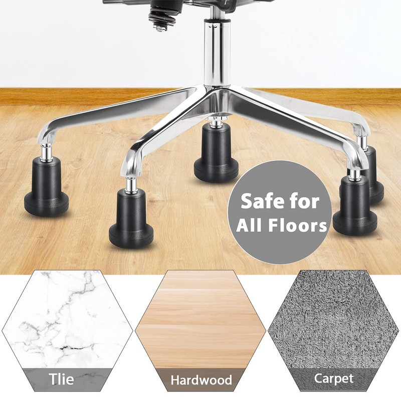 uvce High Profile Bell Glides Replacement for Office Chair Without