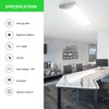 TychoLite 4ft LED Light Fixtures Dimmable 80W 8800lm Linear Flush