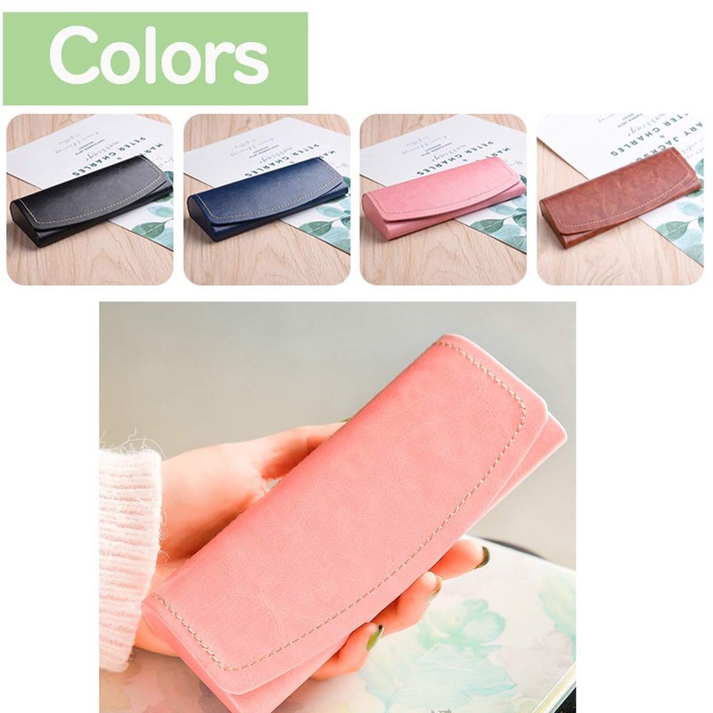 [TongTang] Leather Style Glasses Case, Sunglasses Case, Stylish, Lightweight, Hard