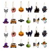 24 Halloween Tree Decorations, Paper Hanging Ornaments with Hanging Twine