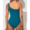 Yonique Women One Piece One Shoulder Swimsuit Mesh Bathing Suit