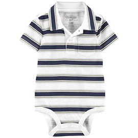 OshKosh B'Gosh baby-boys Bodysuit, Navy Stripe, 24 Months
