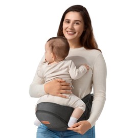 besrey besrey Baby Hip Carrier, Hip Baby Carrier,Toddler Hip Carrier, Fanny Pack Baby Carrier Hip Seat, Side Baby Carrier for Toddler, Up to 44lb, Baby Holder Carrier, Dad Infant Carrier Hipseat, Black