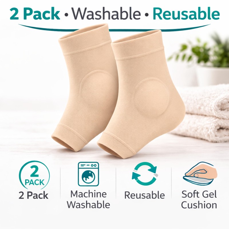 PediGel Gel Ankle Sleeve with Protective Gel Pad – Ankle