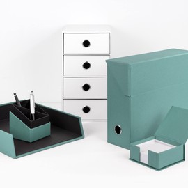 Rössler Papier S.O.H.O. 1312452380 Note Box, Opal, 11 x 11 x 4.6 cm, Pack of 1, Note Box for Approx. 270 Notes 9.5 x 9.5 cm