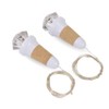 Uonlytech 2PCS Wine Bottle Cork Lights with String Lights, USB