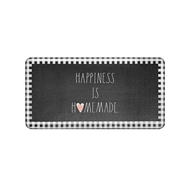 Rae Dunn Anti Fatigue Mat for Standing ‘Happiness is Homemade’ - 20 Inch x 30 Inch - Cushion Foam Rubber Kitchen Mat for Floor - Non Skid Non Slip Pad for Back Pain, Knee Support, Foot Comfort